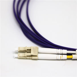 OEM OM4 Multimode Duplex Fiber Optic Patch Cord With LC / UPC Connector