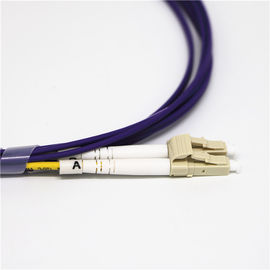 OEM OM4 Multimode Duplex Fiber Optic Patch Cord With LC / UPC Connector