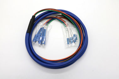 SC / UPC To LC / UPC Fiber Optic Patch Cord  Multi Mode 4 Core LSZH Jacket SGS Approval