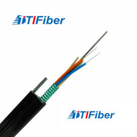 Self Support Amored Fiber Optic Cable GYTC8S FTTH Aerial Installation PE Materiall