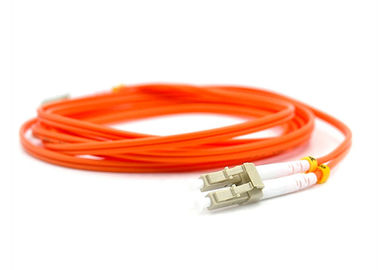 Highly Security Fiber Optic Patch Cord LC/UPC 50/125 Duplex Multimode 0.35dB Insertion Loss