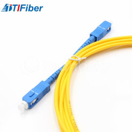 1M OM1 / OM2 Jumper Fiber Optic Network Cable Duplex SC Connector Indoor Application