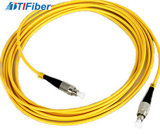 High Stability Fiber Optic Patch Cord SC/UPC 2.0mm LSZH Jacket Yellow Color
