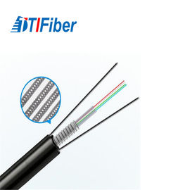 Black Outdoor Aerial Fiber Optic Cable GYXTC8S Singlemode With 8 Fiber Count