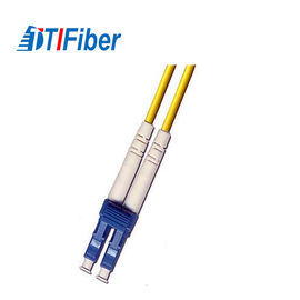 SM 9 / 125 LC Fiber Optical Pigtail , 0.9mm OFNP Fiber Optic Line With Jacketed