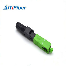 UPC FTTH SC Single Mode Fiber Optic Connector 0.3db Insertion Loss 50N Tensile Strength