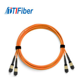 Indoor MPO Trunk Fiber Optic Patch Cord Cable With Female To MPO Female Connector