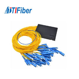 1X32 Fiber Optic Splitter SC/PC Connector Output Length 1.5m Low Insertion Loss