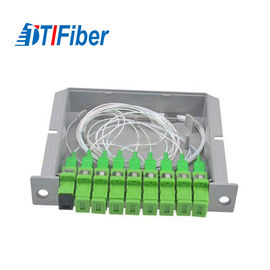 Steel Tube Type Fiber Optic Splitter 1*8 1260-1650 Wavelength With SC/APC Connector