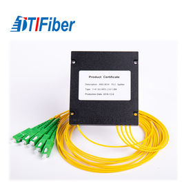 FTTX System Fiber Optic Splitter 1x4 SC/APC ABS Box PLC 1260-1650 Operating Wavelength