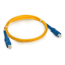 Singlemode Fiber Optic Patch Cord Low Insertion Loss With SC / LC / ST / FC Connector