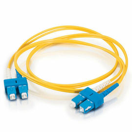 Singlemode Fiber Optic Patch Cord Low Insertion Loss With SC / LC / ST / FC Connector