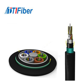 Armoured Underwater Gyta53 Fiber Optic Cable 2-288 Cores Fiber Count Black Color