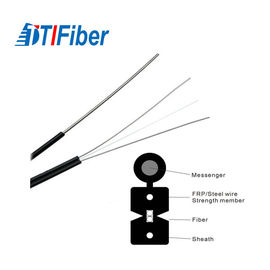 Flat Bow Type Ftth Optical Fiber Cable Outdoor G652d G657A LSZH