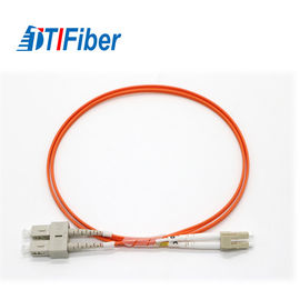 SC To LC Fiber Optic Cable Patch Cord MM 62.5 OM1 Various Fiber Types PVC LSZH