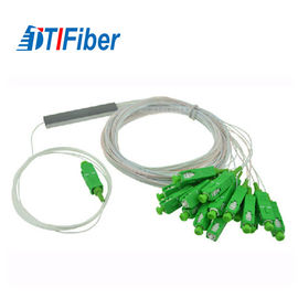 1X8 1x16 Tube Steel Fiber Optic Splitter 2.0mm Cable SC/APC PC UPC Connector