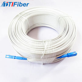 Indoor FTTH Drop Cable Fiber Optic Patch Cord Singlemode With SC LC ST FC Connector