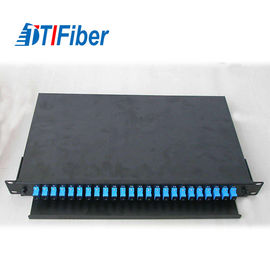 Rack Mount Splicing Fiber Optic Termination Box Patch Panel FTTH 24 Core SC
