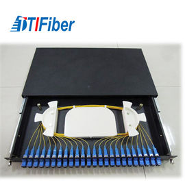 Rack Mount Splicing Fiber Optic Termination Box Patch Panel FTTH 24 Core SC