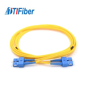 0.9mm 2.0mm Diameter Fiber Optic Patch Cord Single Mode SC SC For Networking