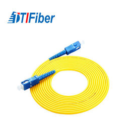 0.9mm 2.0mm Diameter Fiber Optic Patch Cord Single Mode SC SC For Networking