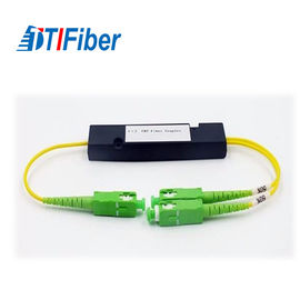 ABS Type PLC Fiber Optic Splitter Singlemode 1X2 FTTX System Application