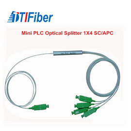 1x4 0.9mm Steel Tube Type Optical Audio Splitter With SC/UPC APC Connector