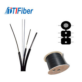 Flat Bow Type Ftth Fiber Optic Cable G652d G657A LSZH 4 Core Copper CCA CCS Conductor