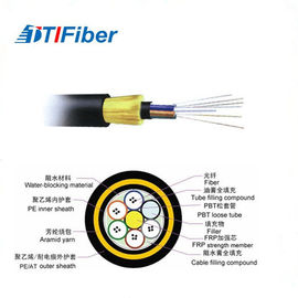 Single Mode Fiber Optic Cable 12 48 96 Core Adss High Fibre Density PE/HDPE Sheath