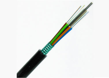 Outdoor Armored Fiber Optic Cable GYTS GYTA Steel FRP Strength Member 2~144 Cores