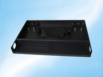 Cold rolled steel sheet Fixed type optical fiber termination box with 1U / 2U / 3U / 4U standard structure