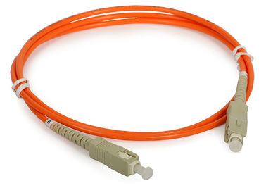 SC / FC / LC Multimode Duplex Fiber Patch Cord with Orange color cable