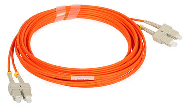 SC / FC / LC Multimode Duplex Fiber Patch Cord with Orange color cable