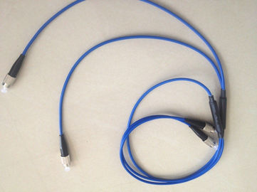 ST / UPC - ST Indoor Armoured Fiber Optic Patch Cord with Blue , LSZH jacket