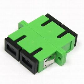 Green Singlemode SC APC fiber optic cable adapter for LAN , Low Insertion Loss