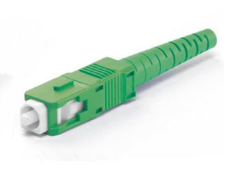 Duplex Fiber Optic Connector , Green SC APC Fiber Connector for Test