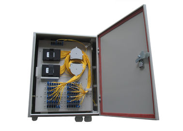 16 FTTH drops Fiber Optic Distribution Box , Wall mounted PLC Splitter Distribution Box