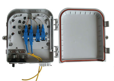 1×8 PLC Splitter Outdoor Fiber Optic Distribution Box High impact plastic