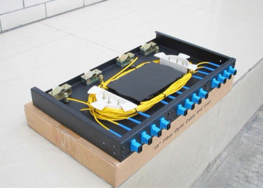 Rack mounted Fiber Optic Terminal Box with SC Adapters / Pigtails