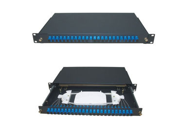 ODF 24 Core Fiber Sliding Type Optical Fiber Termination Box  For Rack Mount