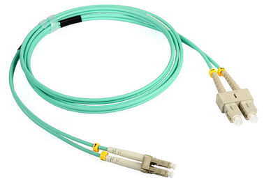 Serialized LC-SC Fiber Optic Patch Cord Singlemode Duplex , PC / UPC / APC