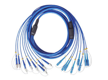 Indoor / Outdoor FTTH Duplex Armored Fiber Patch Cord for National defense