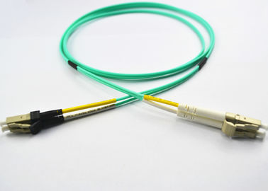 Mini LC Fiber Optic Patch Cord with OM3 LSZH Jacket , OS1 / OS2 / OM1 / OM2