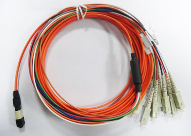 Data transmission PC , UPC MPO Simplex Fiber Optic Patch Cord with SC connector