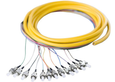 Singlemode UPC Fiber Optic Pigtail with 12pcs FC Fiber Connectors