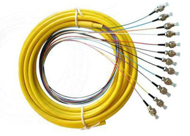 Singlemode UPC Fiber Optic Pigtail with 12pcs FC Fiber Connectors