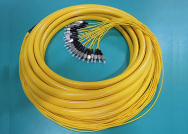 Singlemode UPC Fiber Optic Pigtail with 12pcs FC Fiber Connectors