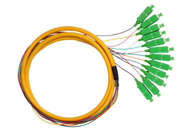 Optical access network SC APC Simplex Fiber Pigtail with SM Yellow Fiber Optic Cable