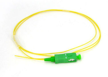 Optical access network SC APC Simplex Fiber Pigtail with SM Yellow Fiber Optic Cable