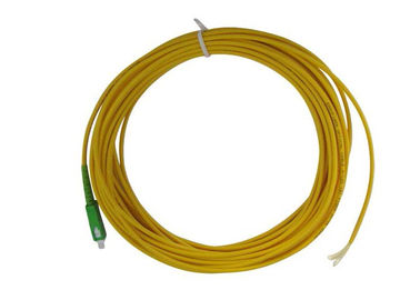 Optical access network SC APC Simplex Fiber Pigtail with SM Yellow Fiber Optic Cable